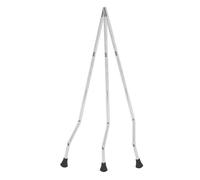 NUSITOU 3pcs Metal Floor Tom Drum Legs Anti-slip Easy to Replace Silver Drum Support Feet for Concerts and Stage Performance