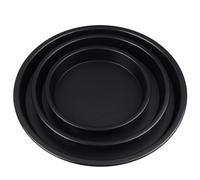 NUSITOU 3pcs Non-Stick Aluminum Alloy Baking Tray Set for Cheesecakes and Cornbread, Black Bakeware Pans to Maintain Original Shape, Oven and Microwave Safe