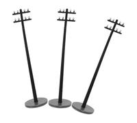 NUSITOU 3pcs Telephone Pole Model Train Accessories 1:100 Scale Abs Miniature Telegraph Poles for DIY Micro Landscape Design Sand Table Decor Realistic Building Scene Models