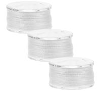 NUSITOU 3rolls Fast Dissolving Pva Tape Water Soluble String for Carp Fishing Feeder Bait Bags Spools Fishing Accessories