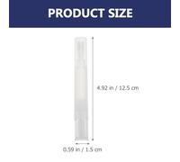 NUSITOU 4pcs 4ml Reusable Nail Nutrition Pen Rotating Brush Head, Portable Cuticle Oil Applicator for Manicure and Eyelash Growth, Empty Cosmetic Liquid Dispenser for Nail Salon