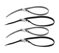 NUSITOU 4pcs Adjustable Bicycle Pedal Straps for Mountain Bikes and Exercise Bikes with Metal Buckle and Nylon Material Providing Stability and Secure Pedaling for Solo Outdoor Tours