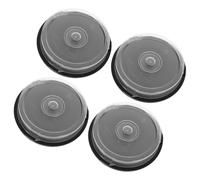 NUSITOU 4pcs CD DVD Storage Cases, Portable Car CD Holder and Movie Cases for DVDs, Made of Sturdy Pp, Each Can Hold to 10 Discs, for Home and Office Convenient Storage and Organising