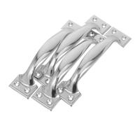 NUSITOU 4pcs Door Pull Handle Bow-Shaped Stainless Steel Heavy Duty Comfortable Grip Cabinet Cupboard Handles for Commercial Spaces High Touch Areas 5.89x1.57x1.26in