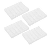 NUSITOU 4pcs Flower Silicone Nail Art Molds for Nails Flexible 3D Decorative Suitable for Home Use and Travel Elegant and Artistic Design for Beginners and Hobbyists