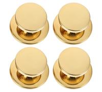 NUSITOU 4pcs Pot Lid Handles Steamer Holding Knob Pot Grip Heat-Resistant Wear-Resistant Stainless Steel Golden Kitchen Replacement Accessories