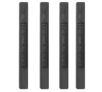 NUSITOU 4pcs Replacement Pickup Base Plate for Guitar and Ukulele, Black Plastic Pickup Strip with Polishing and Finishing Features, Easy to Operate for Professional Guitarists