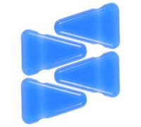 NUSITOU 4pcs Silicone Tuning Fork Holder Anti-slip Base Tips Triangle Shape Universal Design Smooth Holder for Sound Therapy and Musical Practice Accessories