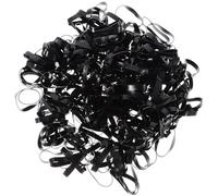 NUSITOU 500pcs Disposable Hair Ties Elastic Rubber Bands Carrot Shaped Stretchable Sturdy Rubber for Daily Wear Birthday