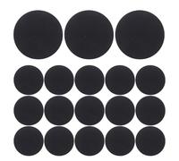 NUSITOU 500pcs Self Adhesive Felt Dot Stickers Black Round Polka Dot Design Fashionable Sturdy Felt Pieces for DIY Sewing and Clothing Decoration