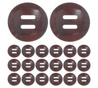 NUSITOU 50pcs Rustic Wooden Buttons Bowl Shaped with 2 Holes for Secure Attachment, Easy Crafting, Natural Texture Appeal Suitable for Sewing, DIY Arts, Garments and Home Decorations