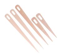 NUSITOU 5pcs Beech Wood Weaving Needles with Smooth Surface Loom Sticks for DIY Crafts and Tapestry Making, Safe and Sturdy Wooden Crochet Tools for Crafting