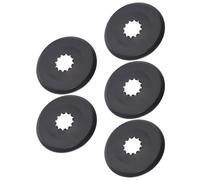 NUSITOU 5pcs Black Bike Freewheel Protector Cover for Road Bike Sprocket, Sturdy Pp Material with Stable Power Transmission, Reduces Maintenance, for Maintenance and Long Distance Rides
