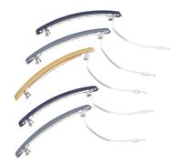 NUSITOU 5pcs Candy-colored Hair Clips for Women and Girls Iron Material Hair Side Clips with Chic and Creative Simple Design for Everyday Use Random Color