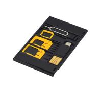 NUSITOU 5pcs Sim Adapter Kit Nano to Micro with Card Reader and Pin