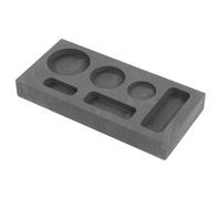 NUSITOU 6-Slot Graphite Mold for Melting Gold and Copper with Low Energy Consumption and Good Thermal Stability, for Melting Metals and Conducting Experiments