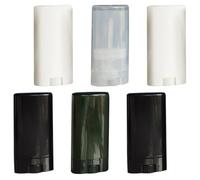 NUSITOU 6pcs G Refillable Plastic Lip Balm Tube with Compact Design, Easy to Use and Lightweight, for Making Your Own Lip Balm for Carrying in Your Handbag Random Color