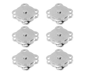 NUSITOU 6Pcs Magnetic Snap Buttons for Suitcase Handbag DIY Sew Fasteners Small Round Metal Clasps for Purse and Travel Bags