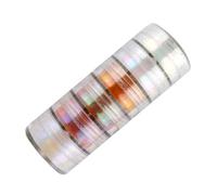 NUSITOU 6Pcs Mica Pearl Pigment Powder Set for Handmade Cosmetic and Craft Projects Including Eye Shadow and Blush