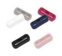 NUSITOU 6pcs Silicone Watch Strap Loop Fastener Rings Replacement Band Keepers Retainer for 20mm Watch Bands Easy to Install and Secure End of Strap for Everyday Use