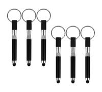 NUSITOU 6pcs Stylus Pens for Touch Screens with Alloy Material, Multifunctional Keychain Design Compatible with Phones and Tablets, Wide Compatibility and Portable Keyring Touchscreen