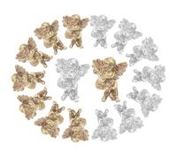NUSITOU 80pcs Angle Nail Art Ornaments Nail Art Charms Resin Chic and Lovely Shape No Breaking No Deforming Assorted Color for Jewelry Making and Christmas