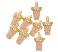 NUSITOU 8pcs M5 Copper Filter Nozzle for Fog Machines, High Efficiency Filtration Brass Muffler Silencer Fitting for Oil Tube Air Tools, for Stage and Events