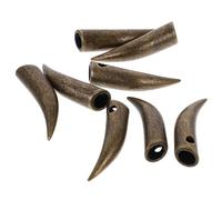 NUSITOU 8pcs Metal Shoelace Tips Horn-shaped Buckle DIY Shoelaces Accessories for Canvas and Sports Shoes Metal Replacement Ends and Customisation