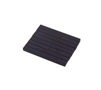 NUSITOU 8pcs Rubber Bar Pickup Bar with Magnetic Stability for Electric Guitar Pickup Black 70x6x5mm Core