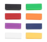 NUSITOU 8pcs Watchband Buckle Ring Watch Band Loops Comfortable Silicone Easy to Use Assorted Color Watch Accessory for Daily Wear Random Color