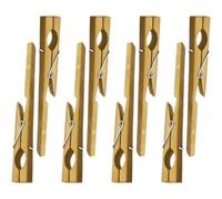 NUSITOU Bamboo Test Tube Clamps Laboratory Experiment Clips 8pcs with High Reliability and Simple Structure Design, Brown for Secure Glass Test Tube Holding in Experimental Lessons