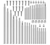 NUSITOU Bassoon Repair Parts Screws Threaded Rods Grooved Blocks Metal Tool Kit Silver Easy to Replace Extend The Life of Your Bassoon