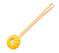 NUSITOU Bath Brush Body Scrubber 14.5in Long Handle Hanging Hole Easy to Use Lightweight Silicone Sponge Design for Women and Elderly Back Cleaning Shower