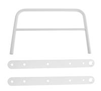 NUSITOU Bed Safety Barrier Iron White No-drill Installation Enhanced Height Protection for College Dorm Travel Students Bedside Auxiliary Railing