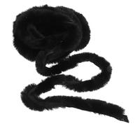 NUSITOU Black Faux Ribbon Trim for Chinese Clothing, Comfortable Hand Feeling and Can Be Cut and Tailored, for Traditional Chinese Costume Decoration and DIY Sewing Projects