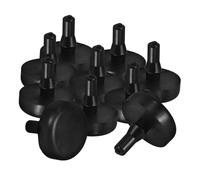 NUSITOU Brake and Clutch Pedal Rubber Pads 10Pcs Black Stopper Set for Automotive Use and DIY Replacement