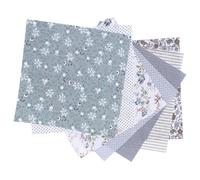NUSITOU Cotton Fabric Bundle and Easy to Iron 7pcs for Sewing and Scrapbooking, Machine Cutting Cotton Cloth Squares Suitable and School Items