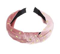 NUSITOU Creative Velvet Knot Hairband, Wear Resistant Cloth Headband with Hot Drilling Decoration, Hair Accessories for Holiday Party and Cosplay