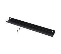 NUSITOU Display Rack Tough and Easy to Clean Wall Mounted Aluminum Modern Black with Invisible Pull Handle for Cabinet and Room Wardrobe for Living Decor and Storage Solutions