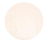 NUSITOU DIY Clay Making Wooden Board 30cm Round Corner Handmade Unfinished Wood Plank for Crafting Art Projects and Modeling