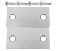 NUSITOU Door Lock Plate Covers 2Pcs Metal Reinforcement Plates for Door Hole Repair Seamless Integration
