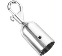 NUSITOU Double-Head Metal Rope Hook for Stanchions Silver Party Queue Barrier Rope Hook for Crowd Control for Facility Safety and Event Management