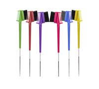 NUSITOU Double Side Eyebrow Brush and Comb Set for Professional Salon and Store 6pcs Gentle Abs Material with Stylish Design to Create Delicate Eyebrow Shape Random Color for Women