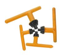 NUSITOU Drill Chuck Keys with Steel and Rubber Handle Clamping Tool for Electric Drill 4pcs Multiple Sizes Available 10mm to 20mm Versatile Replacement Key and Impact Driver Use
