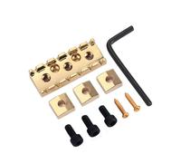 NUSITOU Electric Guitar Guitar Parts Accessory Locking Nut Zinc Alloy 42mm String Lock with Wrench and Mounting Screws, Easy to Install for Tone Improvement