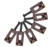 NUSITOU Electric Guitar Tremolo Bridge Saddles and Enhanced Playing Comfort with Zinc Alloy Material and Straight Spring Design 6pcs Replacement Set for Professional Performances