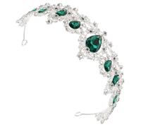 NUSITOU Elegant Crystal Wedding Tiara Crown for Women Lightweight Baroque Style Rhinestone Bridal Hair Accessory for Weddings and Parties