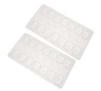 NUSITOU Epoxy Resin DIY Silicone Mahjong Molds 2-Pcs, Tear-Resistant Crystal Mold Set for Creative Crafting Sessions Random Color