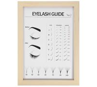 NUSITOU Eyelash Display Board for False Eyelashes Types Classic Lashes Reference Salon Decor Poster Print