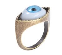 NUSITOU Finger Stylish Punk Statement Alloy Vintage with Exaggerated Eye Design Unique Decor to Attract Attention for Party and Scenes That Need to Heighten the Atmosphere